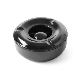 HENDI Zwarte melamine asbak – Ø146x60 mm – niet vaatwasserbestendig