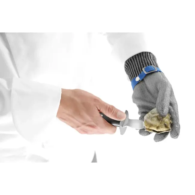 HENDI Snijbestendige handschoenen – Medium – Roestvast staal en HPPE – 305 mm – Set van 2