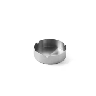 HENDI Compacte metalen asbak – roestvast staal – ⌀80x(H)30mm