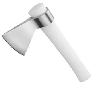 HENDI Vleesbijl – Roestvast staal – PE-handgreep – Vaatwasmachinebestendig – 250 mm – Wit