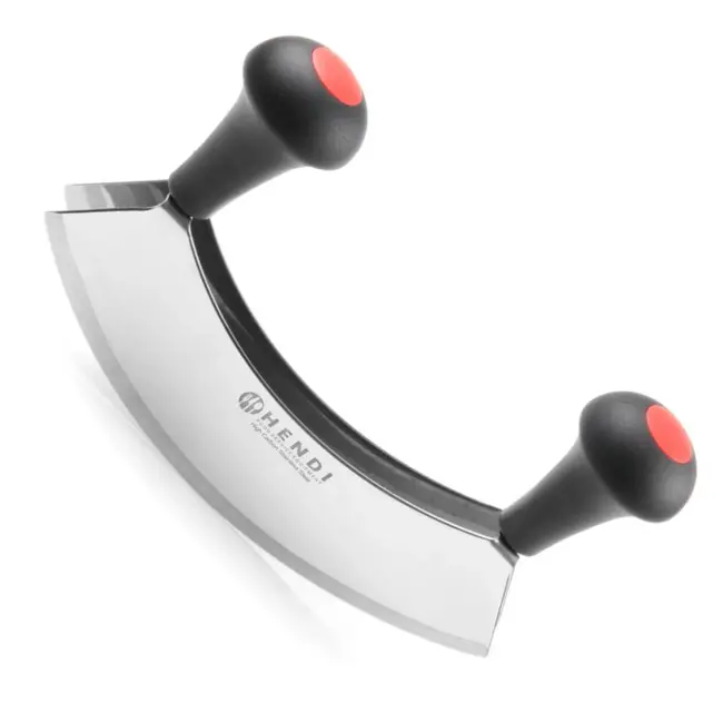 HENDI Dubbel wiegemes – ergonomisch ontwerp – zwart – 215x150 mm