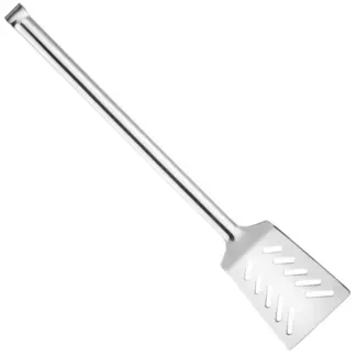 HENDI Bakspaan met sleuven – naadloos ontwerp – roestvrij staal – zwart – 370x70 mm