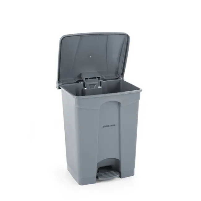 AmerBox Pedaalemmer – 87L – lichtgrijs – kunststof – 500x410x x(H)815mm