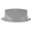 AmerBox Swingdeksel voor ronde afvalbak – past op 505 mm diameter – hoogte 190 mm – polypropyleen