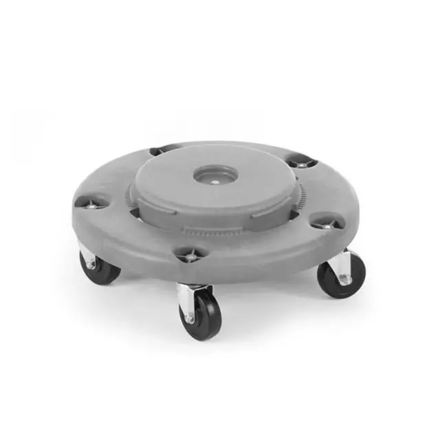 AmerBox Trolley voor ronde afvalbak – lichtgrijs – ⌀455x(H)165mm – polypropyleen