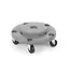 AmerBox Trolley voor ronde afvalbak – lichtgrijs – ⌀455x(H)165mm – polypropyleen