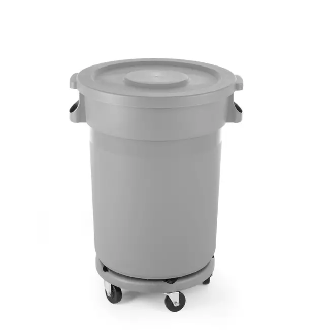 AmerBox Trolley voor ronde afvalbak – lichtgrijs – ⌀455x(H)165mm – polypropyleen