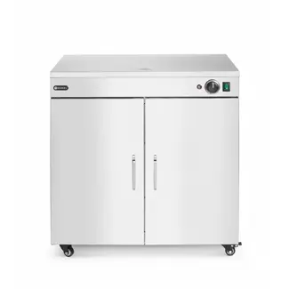 HENDI Dubbele bordenwarmer – roestvast staal – 3 planken – op wielen – 230V/800W