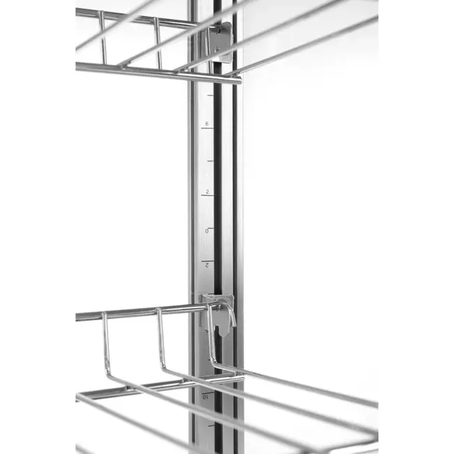 HENDI Opzet warmhoudkast – 97 liter – roestvrij staal – interne verlichting – 3 verstelbare schappen