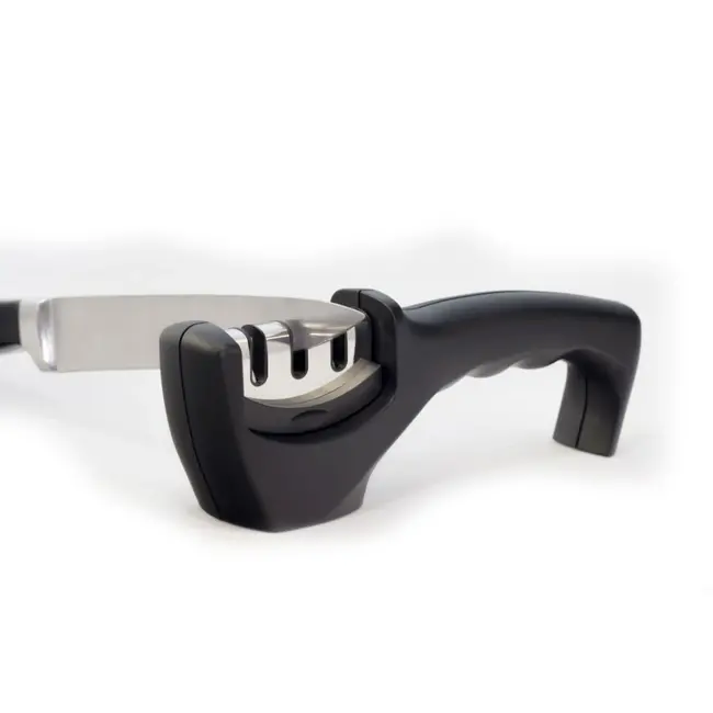 HENDI Messenslijper – ergonomisch ontwerp – 3-in-1 functie – zwart – 200x46x75 mm