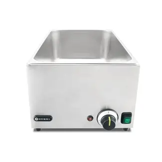 Hendi Energiezuinige bain-marie met thermostaat - roestvrij staal - 574x334x241 mm