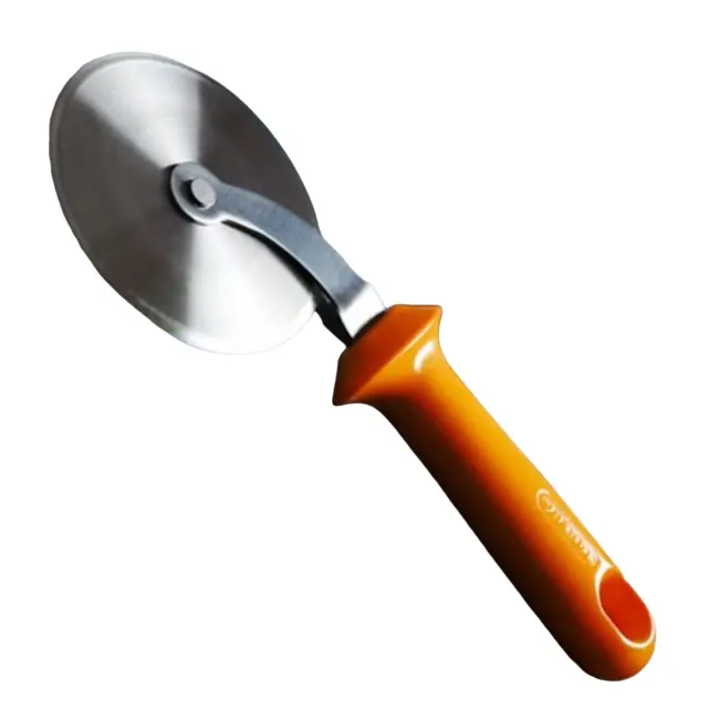 HENDI Heavy-duty pizzasnijder – ergonomisch ontwerp – groot mes – oranje – Ø97x240 mm