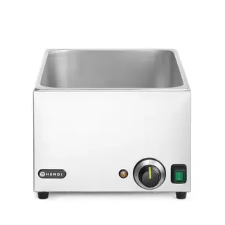 HENDI Energiezuinige bain-marie set – 3x GN 1/3 containers – roestvast staal – 230V/1000W – 590x332x242 mm