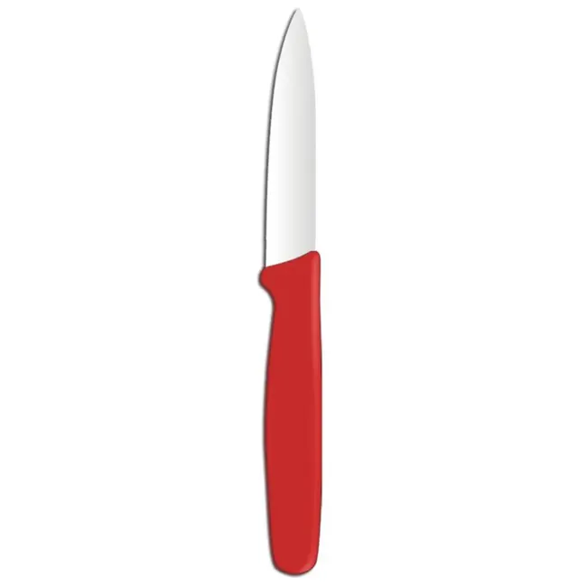 HENDI Puntig schilmes – Rood – Roestvrij staal – Vaatwasmachinebestendig – 192 mm