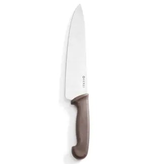HENDI Koksmes – Polypropyleen Heft – Roestvast Staal – 385 mm – Bruin