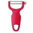 HENDI Horizontale universele dunschiller – roestvast staal – nauwkeurig gebogen blad – 110 mm – rood