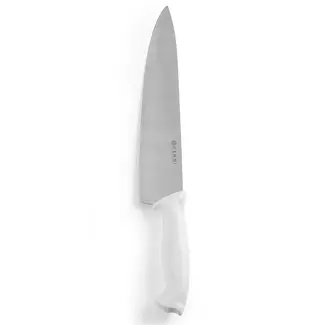 HENDI Koksmes – Polypropyleen Heft – HACCP Richtlijnen – 385 mm – Wit