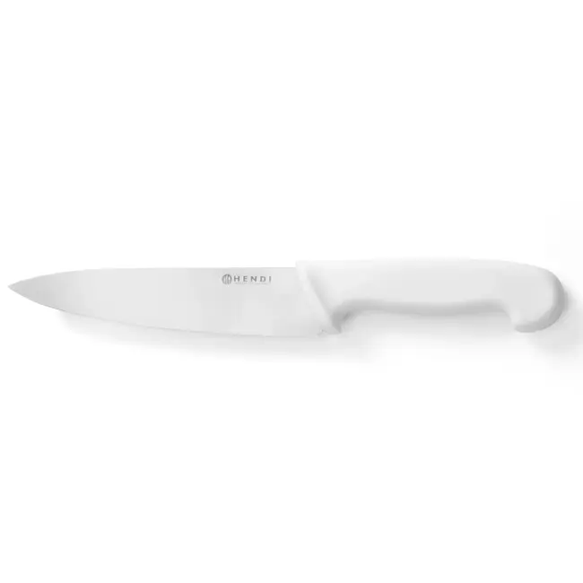 HENDI Koksmes – Polypropyleen Heft – HACCP Richtlijnen – 320 mm – Wit