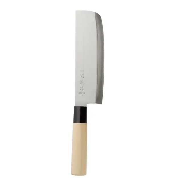 HENDI Japans Nakiri mes – Traditioneel design – Populieren handgreep – 290 mm – Zwart
