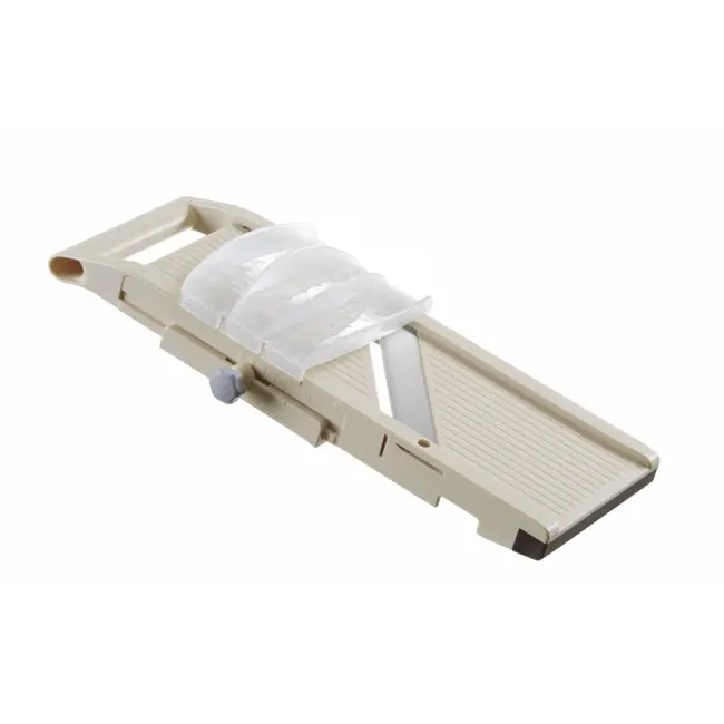 HENDI Japanse mandoline – verstelbare snijdikte – inclusief 3 julienne messen – vingerbeschermer – 380x158x47 mm