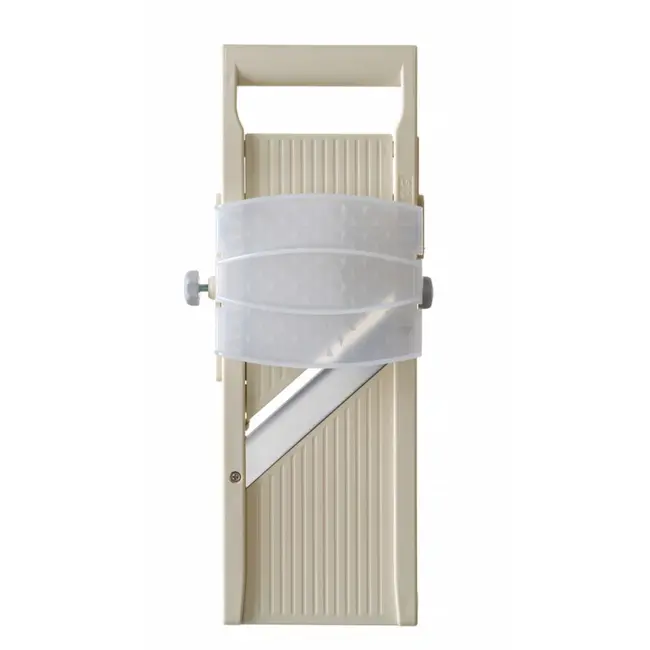 HENDI Japanse mandoline – verstelbare snijdikte – inclusief 3 julienne messen – vingerbeschermer – 380x158x47 mm