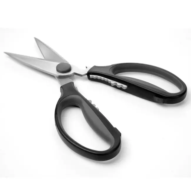 HENDI Keukenschaar – gekarteld blad – roestvast staal – 225 mm – demonteerbaar voor reiniging