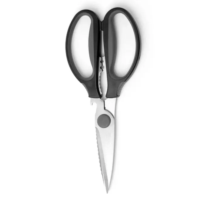 HENDI Keukenschaar – gekarteld blad – roestvast staal – 225 mm – demonteerbaar voor reiniging