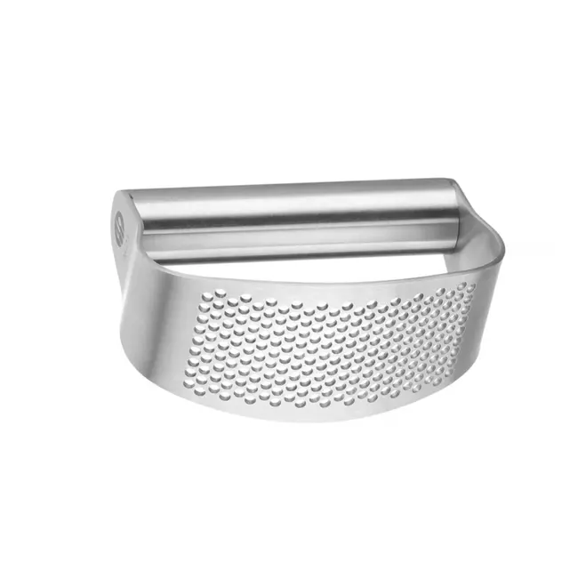 HENDI Knoflookpers – Roestvrij staal – Ergonomisch ontwerp – 105x50 mm