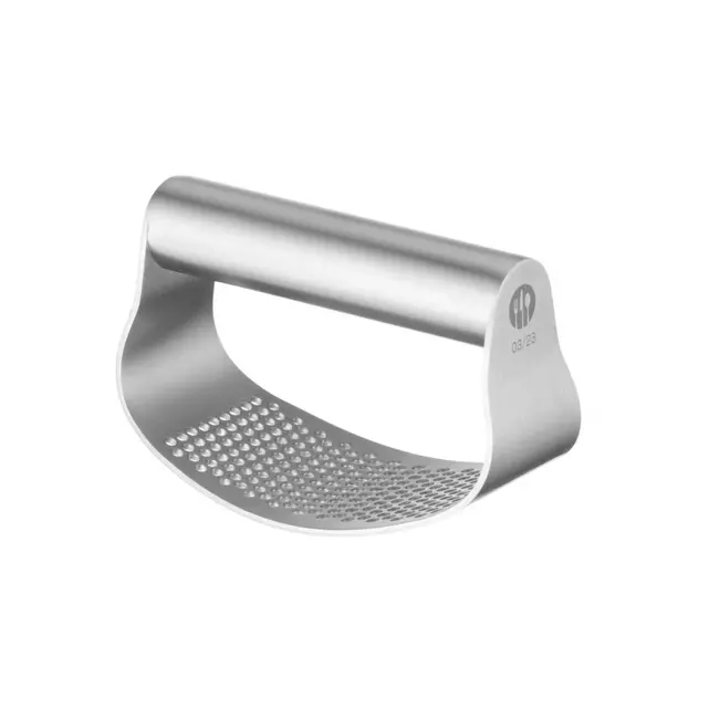 HENDI Knoflookpers – Roestvrij staal – Ergonomisch ontwerp – 105x50 mm