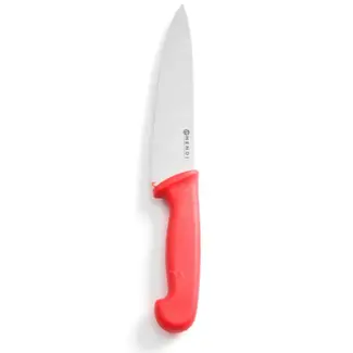 Hendi Koksmes - Rood heft - HACCP richtlijnen - 320 mm