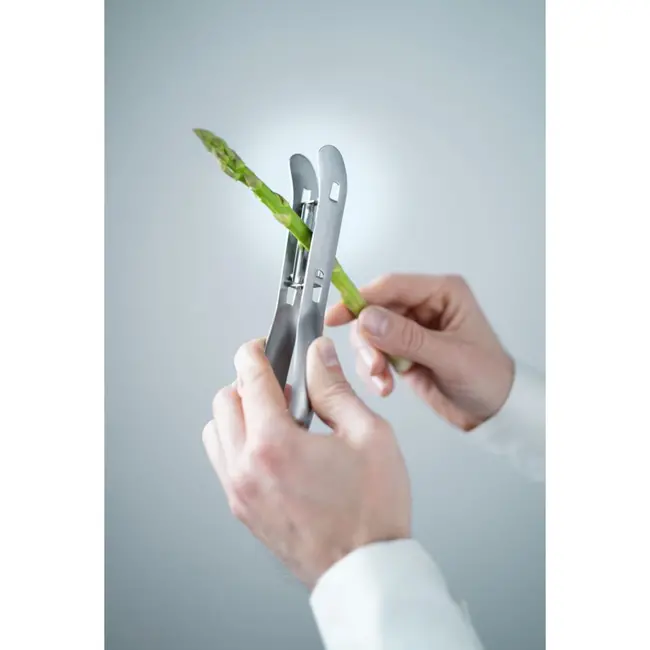 HENDI Aspergeschiller – ergonomisch ontwerp – roestvast staal – vaatwasmachinebestendig – 200x50x30 mm