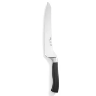 HENDI Broodmes zwart offset met 350 mm lemmet en POM-heft voor horeca