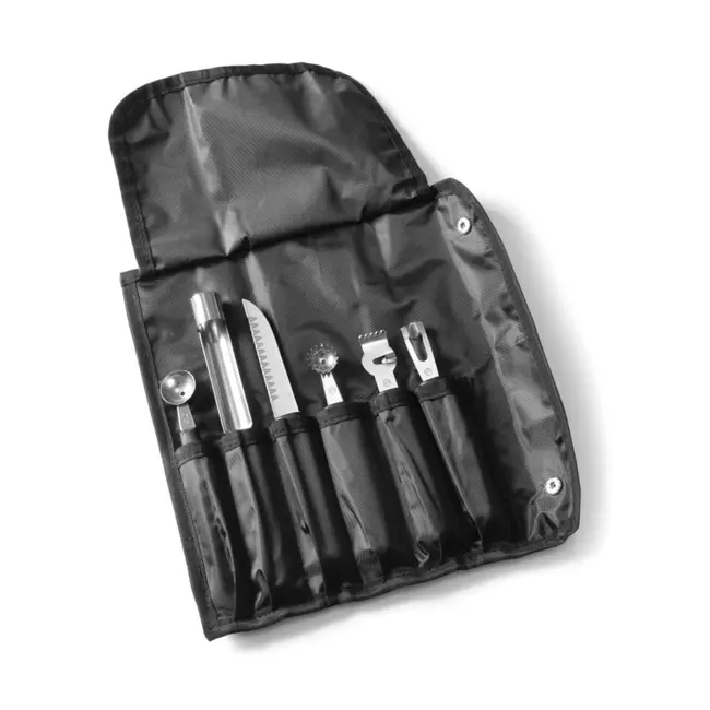 HENDI Decoratieset – 6-delig – Zwart – Inclusief koffer – Essentiële tools