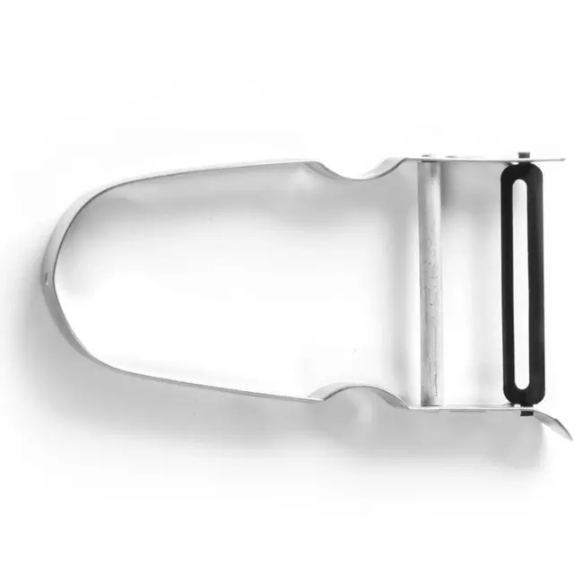 HENDI Dwarsmodel dunschiller – vlijmscherp roestvast staal – breed handvat – 110 mm