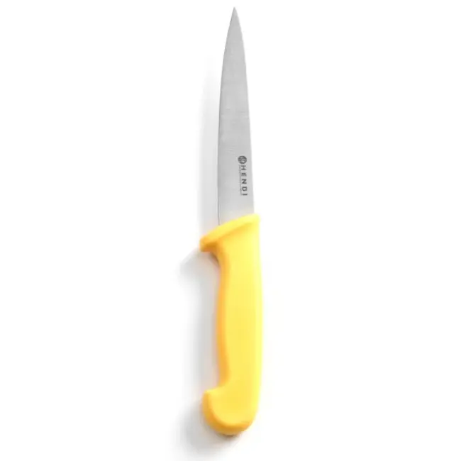 HENDI Fileermes – Geel handvat – 300 mm – HACCP-gecertificeerd