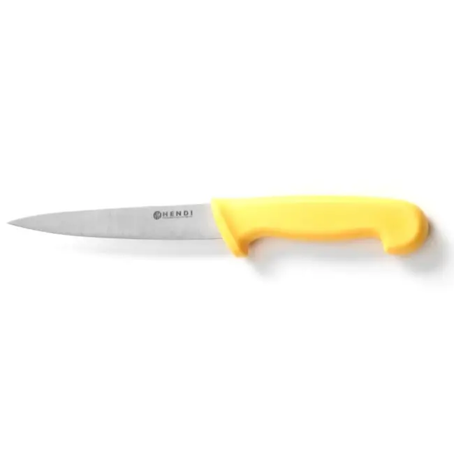 HENDI Fileermes – Geel handvat – 300 mm – HACCP-gecertificeerd