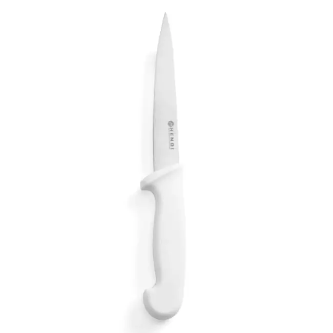 HENDI Fileermes – Polypropyleen Heft – 300 mm – Wit – HACCP Richtlijnen