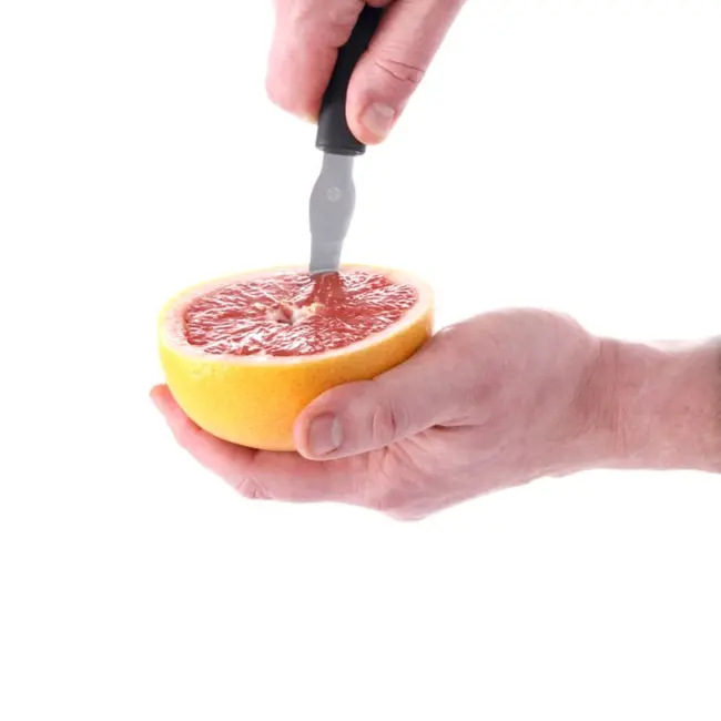 HENDI Grapefruitmes – Zwart – Ergonomisch – Roestvrij staal – 210 mm