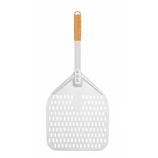 HENDI Vierkante geperforeerde pizzaschep – korte handgreep – 300x660 mm – lichtgewicht aluminium
