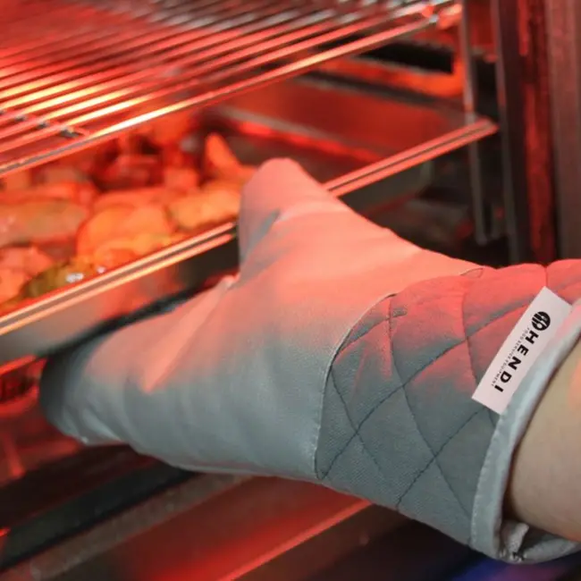 HENDI Hittebestendige ovenwanten – glasvezel – 360 mm – set van 2