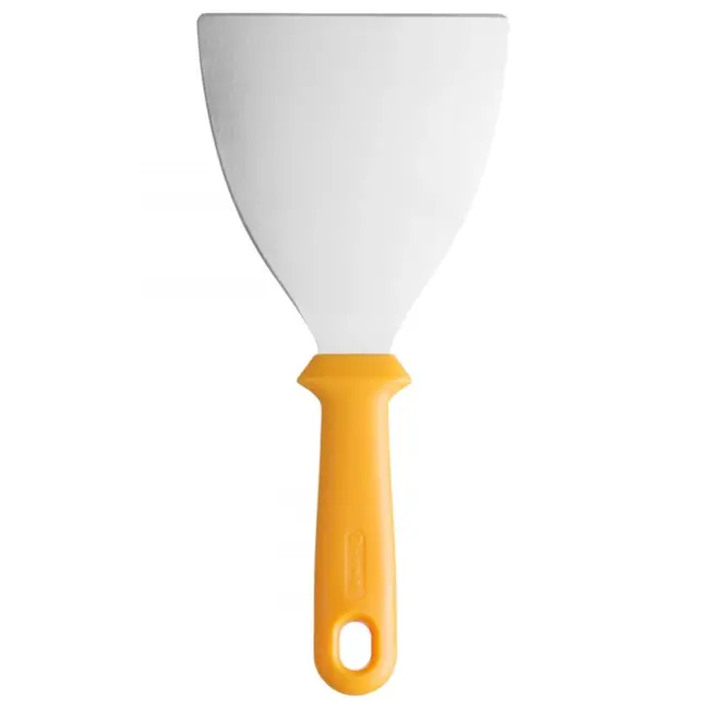 HENDI Heavy-duty pizzaspatel – ergonomisch ontwerp – roestvast staal – oranje – 263x132 mm