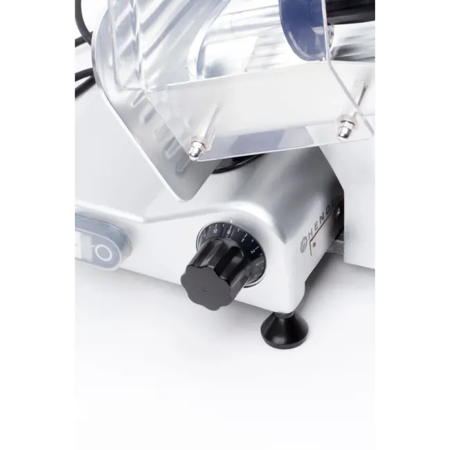 HENDI Snijmachine Profi Line – 195 mm mes – Luchtgekoelde motor – Traploos instelbare snijdikte – Veiligheidsfuncties