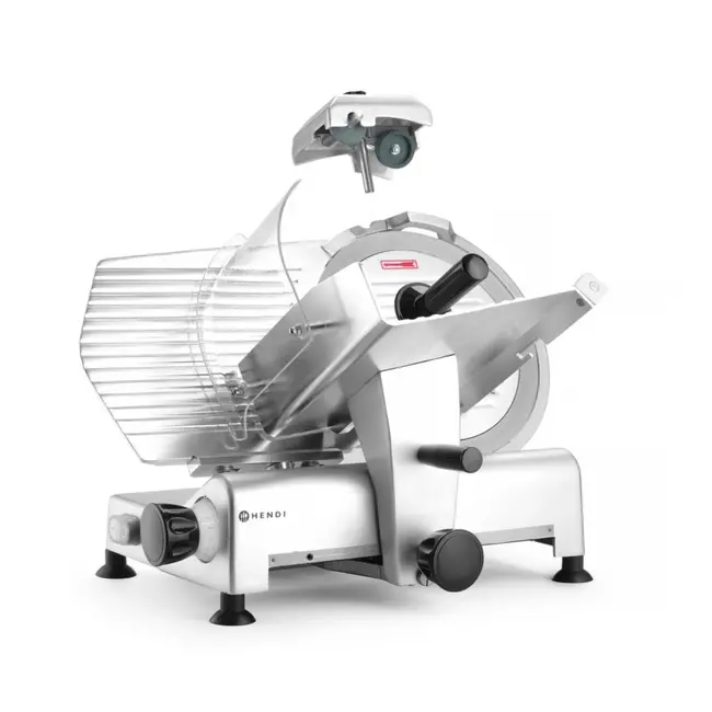 HENDI Snijmachine Profi Line – Hoog vermogen – Veiligheidsfuncties – 300 mm mes – Aluminium behuizing