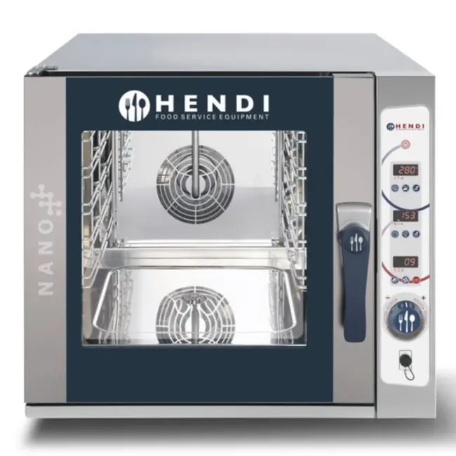 HENDI Compacte convectie stoomoven – digitaal – 5x GN2/3 – 400V/5400W – roestvrij staal