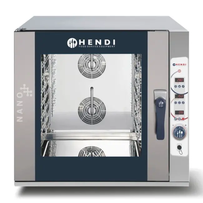 Hendi Convectie stoomoven - digitaal bedieningspaneel - 7x GN1/1 - donkergrijs - 400V/12500W