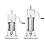 Hendi Worstenvulmachine Profi Line - 3L - Roestvast staal - 2 snelheden - Inclusief 4 trechters