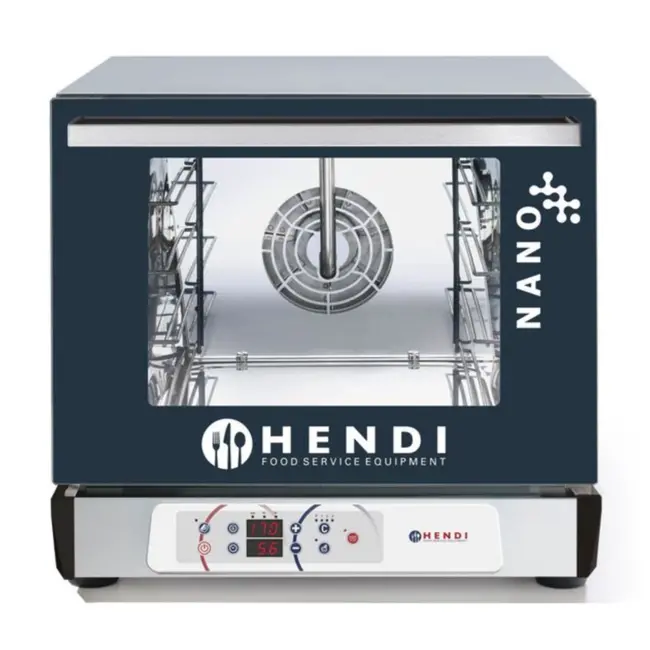 Hendi Digitale convectieoven met bevochtiger - compact - WiFi en USB - 4 trays - roestvrij staal