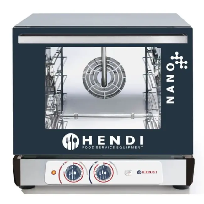 HENDI Compacte convectie-oven – met bevochtiger – 4 trays – roestvrij staal – 230V/3200W