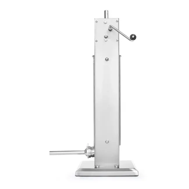 HENDI Worstenvulmachine Profi Line – 7L – Gelakt staal – Inclusief 4 trechters – 2 snelheden