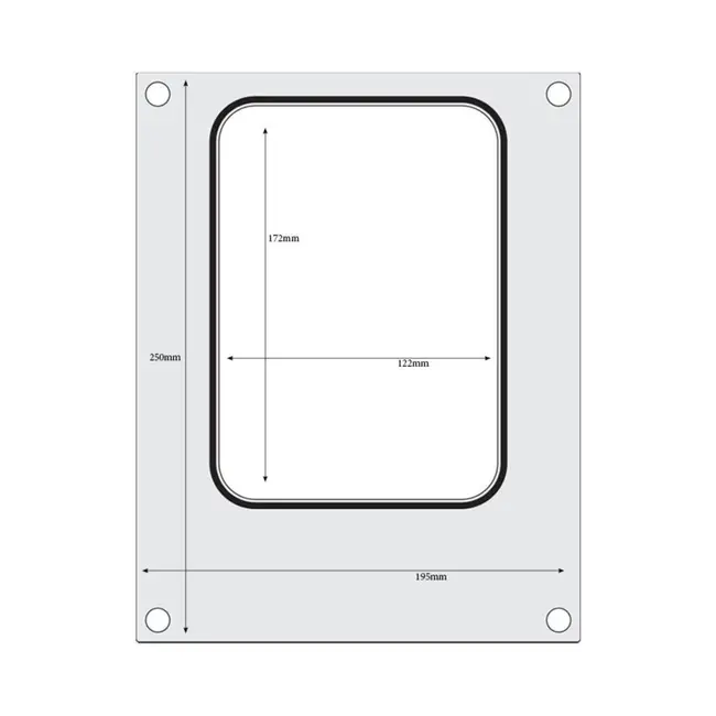 HENDI Traysealer – Compact – Polijst Aluminium – Siliconen Afdichting – 187x137 mm